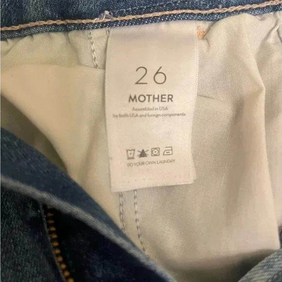 Mother The Rambler Cargo Wide Leg Ankle Jeans in Riding the Cliffside Size 26 - Picture 7 of 9